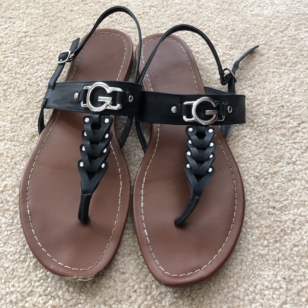 Black Guess Sandals